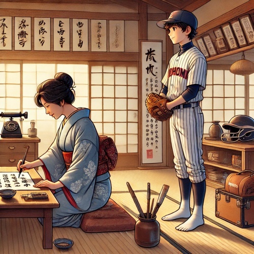 万波有里子の書道から学ぶ母の言葉と野球への影響