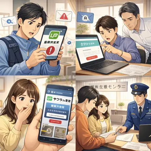 ゆうちょ銀行の迷惑メール対策ガイド|開かない確認しない判断基準